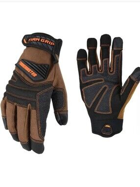 Firm Grip TradeMaster Tan Duck Canvas Work Gloves Men’s Size Large